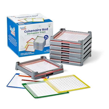 Hand2Mind Cuisenaire Rod Workspace Trays 96146